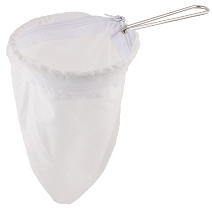 sourcingmap Stainless Steel Handle Cloth Sock Coffee Tea Strainer Filter 5 Inch