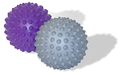 PHYSICAL Company Prickle Stimulating Ball/Spikey Ball - Purple&Grey 9cm
