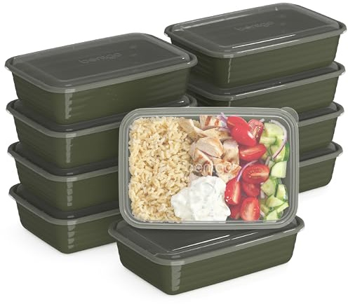 Bentgo Prep Meal Prep Containers with Lids, 20 Piece, PFAS & BPA-Free