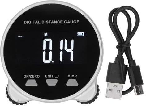 Metro a Nastro Digitale Elettronico con Display LCD e Righello a Rullo Rotante per Misurazione di Diametri, Superfici Piatte, Curve e Forma Dispari