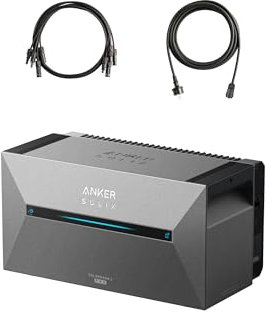 Anker SOLIX Solarbank 2 E1600 Pro, Balkonkraftwerk mit Speicher, All-in-One Stromspeicher mit Mikroinverter, 1,6kWh, 4 MPPT 2400W Solareingang, 1000W AC, 6000 Ladezyklen, 9,6kWh Kapazität, Plug&Play