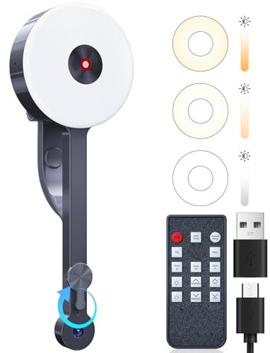 POHO O1 Webcam 4K, Augenkontakt 4K Webcam mit Mikrofon & Rauschunterdrückung, Webcam mit Licht und Abdeckung, Ultra Schnelle Autofokus, 83° Weitwinkel, USB Webcam für PC, Laptop, MAC