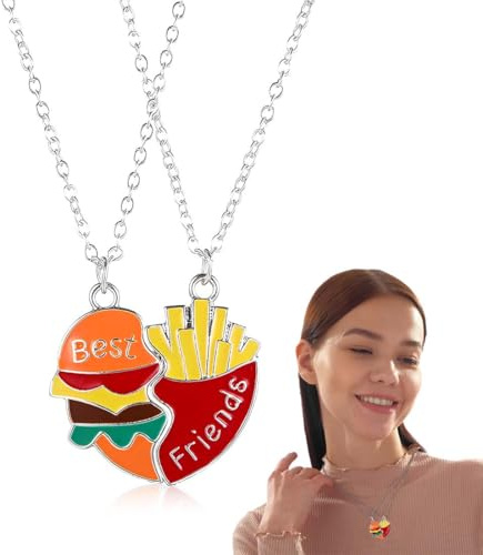 HABNI 1 Paia Collana Pendente Amicizia Set Ragazze Best Friend Regalo Per Regalo Donna Laurea Compleanno Regali Amica