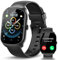 Reloj Inteligente Hombre Mujer, 1.95 HD Pantalla Curva Smartwatch con Llamadas Bluetooth, Monitor de Ritmo Cardíaco y Sueño, Impermeable IP68 Pulsera Actividad 110+ Modos Deportivos, Negro Carbón