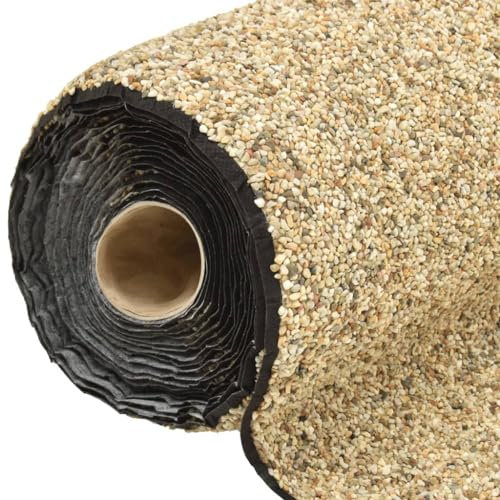 Lámina de piedra de arena natural, 300 x 40 cm, impermeable, de fieltro de polipropileno con adhesivo impermeable, ideal para fuentes y accesorios de estanque, duradera y respetuosa con el medio
