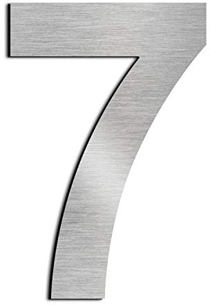 nanlyiau house numbers door numbers stainless steel number adhesive 4in7 | height 10.2cm door mailbox Street outside made of solid Stainless Steel SUS304 Corrosion resistance
