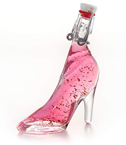 IL GUSTO Pink Vodka Gift with 22K Gold Flakes – Luxury Premium Vodka in Lady Shoe Shaped Bottle, 40ml, 20% ABV – Unique Gift for Her
