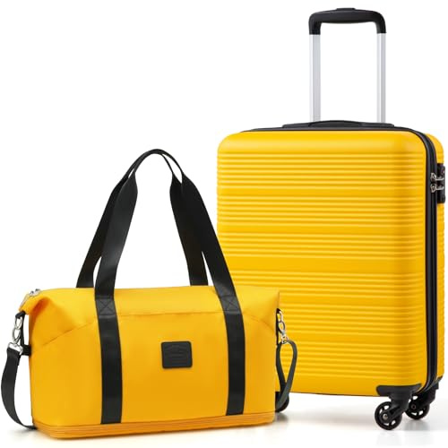 COOLIFE Cabin Suitcase 55x40x20cm for Easyjet, Cabin Bag 45x36x20cm 30L