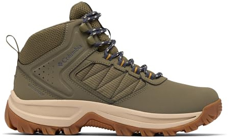Columbia Womens Transverse Waterproof Hiking Boot, Stone Green/Raw Honey, 8