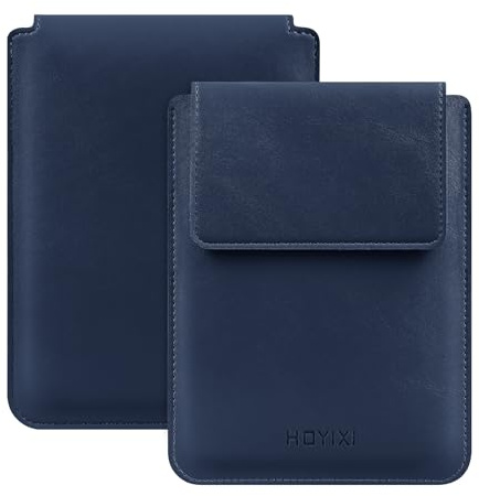 HoYiXi Housse Universel pour 6 inch E-Book Reader Compatible 6 Kindle 2025-2012/6 All-New Kindle/Kobo/Tolino,6 EReader Étui Pochette en Cuir légère pour Ebook de 6 Pouces,Bleu