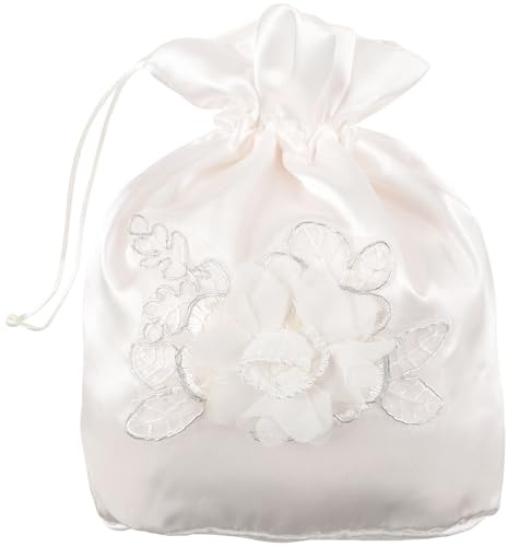 STAHAD Borsa da Sposa Fiori Morbido, Sacchetto per Bomboniere Coulisse, Borsa Floreale per Damigelle d'Onore Adatta a Matrimoni e Feste