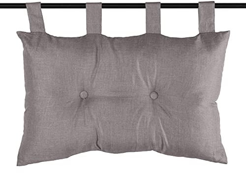 Stof Bea Kopfteil, Polyester, Taupe, 45 x 70 cm