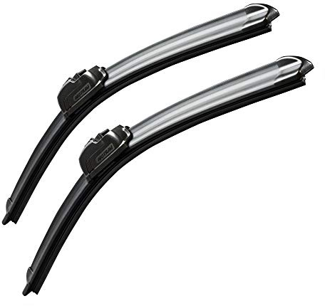 MOTIUM Windshield Wiper Blades 17+17, All-Season, Set of 2
