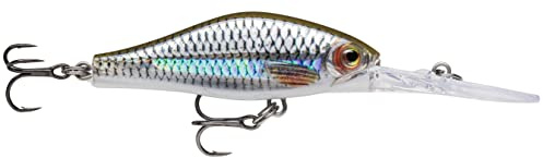Rapala - Angelköder Shadow Rap Jack Deep - Angelzubehör Kunststoffkörper - Süßwasser-Spinnköder - Schwimmend - Lauftiefe: 4m - Größe: 7cm / 10g - Hergestellt in Estland - Live Roach