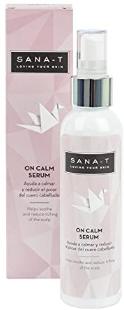 SANA-T ON CALM SERUM 125ml. Reduce el picor del cuero cabelludo en tratamiento oncológico y procesos descamativos. Sin parabenos, siliconas ni perfume. Eficacia testada clínicamente.