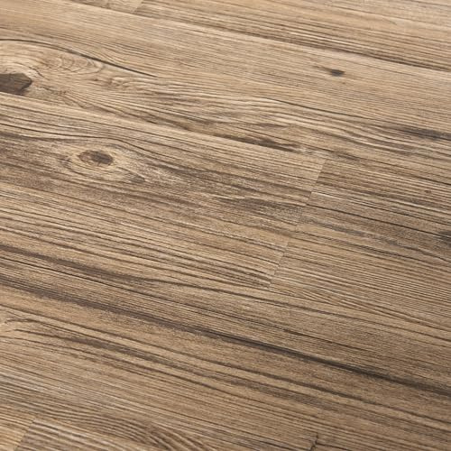 neu.holz Vanola Vinylgolv, laminat, självhäftande, halkfri och antiallergisk golvbeläggning, PVC-plattor 0,975 m², rustik ek (Rustic Oak)
