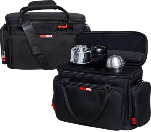 Gator Cases Small Modular Mute Bag for High Brass Players Designed to Carry Three (3) Mutes and Accessories; (GBNO-MUTEBAG-S)
