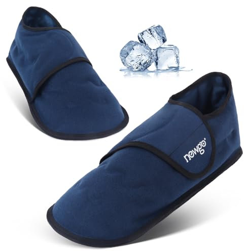 NEWGO Chemotherapie Kühlschuhe 1 Paar, Rutschfestes Sohlendesign Vollständig umhüllen Kühlsocken Wärme- und Kältetherapie Kühlpad Eis Socken, Rheuma, Gicht, Fußschmerzen und Verstauchungen
