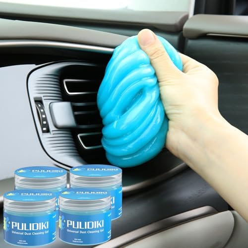 PULIDIKI Gel de limpieza de coche para masilla de limpieza de coche, herramientas de detalles de automóviles, limpiador de limo de coche, gel de limpieza de polvo para limpiador interior de coche