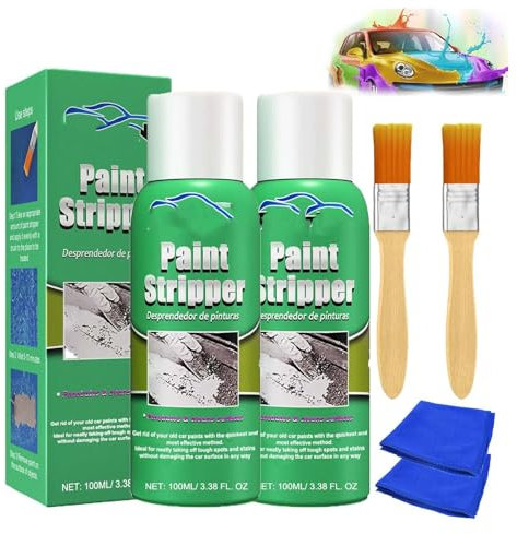 Rayhong Abbeizer, Ray Hong Abbeizer, 100 ml, effizienter Abbeizer, hocheffizienter Farbentferner für Metalloberflächen, Automobil-Lackbeizer, Metall-Lackbeizer für Holz (2 Stück)