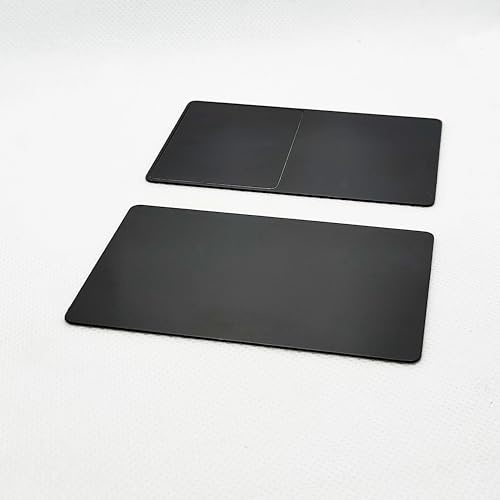 Metall digitalt visitkort 216 chip NFC rostfritt stål svart matt kort, 868 byte fungerar med alla NFC-aktiverade enheter, det är tillgängligt för laserutskrift (matt svart)