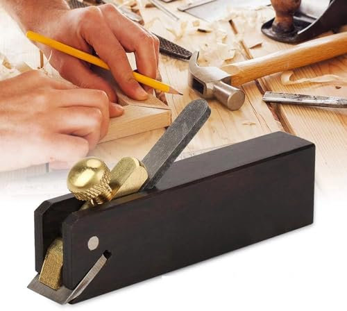 Pialla a Blocco per la Lavorazione del Legno, pialla a Mano in Legno | Mini pialla da 3 Pollici per progetti Fai da Te in Legno, pialla a Blocco Mini pialla a Mano per smussare e levigare Il Legno