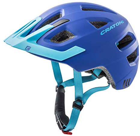 Cratoni Jungen Maxster Pro fahrradhelm, blau, S-M (51-56 cm)