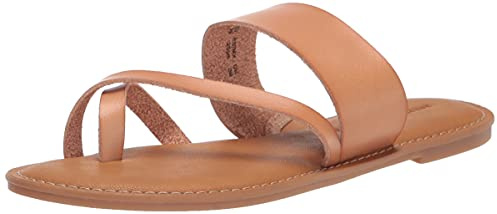 Amazon Essentials Sandalia de Dedo con Una Banda Mujer, Natural, 37.5 EU