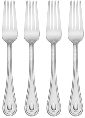 Lenox 894742 French Perle Dinner Forks, Set Of 4