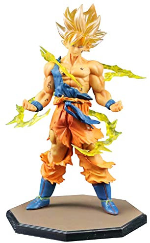 Ksopsdey Dr-agon Ball Action Figure, Dr-agon Stars Model Figures, Super Saiyan Figure 17 cm Goku Anime Toy Ornament Decoration, Cake Topper for Fans