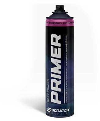 Primer Spray Paint Multi-Surface Grey White Professional Chip & Scratch Repair Aerosol Spray Can 500ML