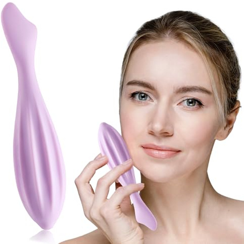 Massaggiatore per il viso in silicone, pratico rullo massaggiante per il viso, massaggiatore per il viso, massaggiatore per il viso, tonifica la pelle, lenisce la muscolatura