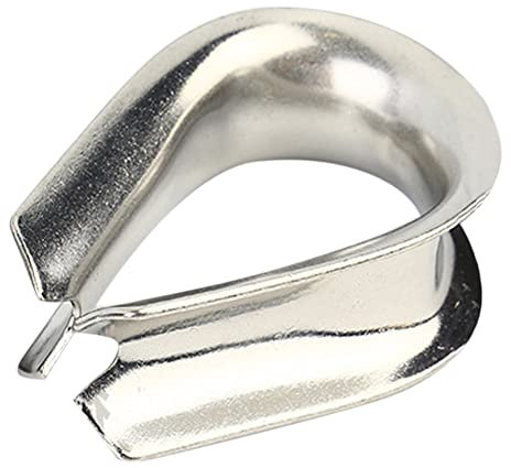 CONPHERON M2-M20 Guardacabos Acero Inoxidable Dedales de Cuerda de Alambre Corazón Dedal Cuerda de Alambre Cable Dedales Aparejo Herramientas 1-20 Piezas