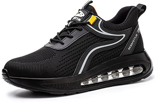 Zapatos de Seguridad para Hombre Mujer, Zapatillas de Seguridad Calzado de Seguridad Zapatillas de Trabajo Hombre Ligeros Anti-Piercing Comodo