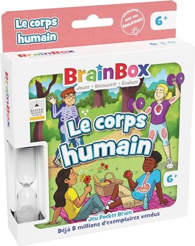 BRAINBOX Pocket : Le Corps Humain - Jeu de Cartes de Mémoire et Observation
