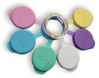 6 Pack of Pastel Reusable Milk Bottle Tops | Airtight | Milk Bottle Lids | Made in The UK. Durable, Eco-Friendly, Perfect Fit for UK 1-Pint Glass Bottles - Fully Recyclable Plastic Bottle Lids