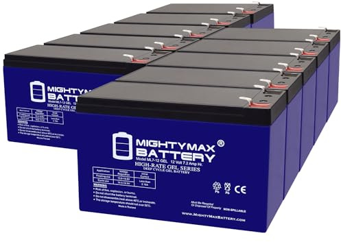 Mighty Max Battery 12V 7AH Gel F1 Replacement Battery Compatible with Alexander PS1270-10 Pack
