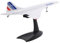 Liseng 1/200 Concorde Sursonique Avion de passagers Air France Modèle pour la maison, le bureau, la bibliothèque, la décoration