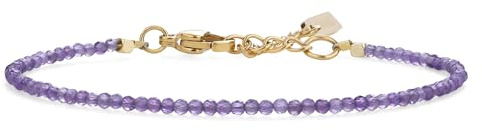 COAI Bracciale da Donna con Perline di Pietre Naturali, Bracciale di Ametista da Donna