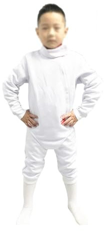 WRYSQBHJYB 3-teilige Fechtuniform, Fechtanzug, Weste/Hose/Jacke, Fechtausrüstung für Rechtshändige Fechtsportler, 350N(50#)