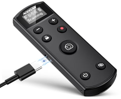 Aodelan - Telecomando wireless per fotocamera, ricaricabile, con schermo OLED, per X100VI, X-T5, X-T4, X-T3, X-T50, X-T30 II, X-T30, X-S20, X-S10, X-H2S, X-H2 (nero)