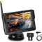 Hodozzy Digital Wireless Rückfahrkamera Set mit 5 Zoll IPS Bildschirm Monitor, AHD Rückfahrkamera Nachtsicht IP69 Wasserdicht Funk Rückfahrkamera Kabellos Einparkhilfe 12V Kamera für Auto LKW