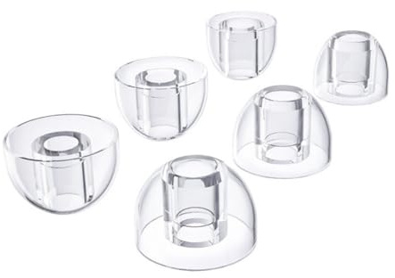 CHAKAE Auricolari in silicone con blocco del rumore di ricambio morbidi e ergonomici per cuffie in-ear da viaggio in ufficio accessori per cuffie comode punte per auricolari a prova di sudore