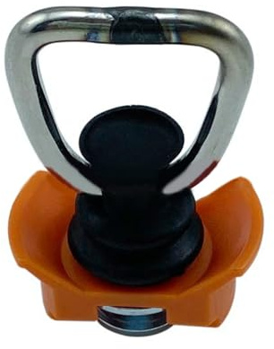 Ldabrye Single L-Track Fitting With D Rings StainlessSteel KeeperCargoControl For Airline Track Logistic Installation Tie Down Anchors For Truck Bed