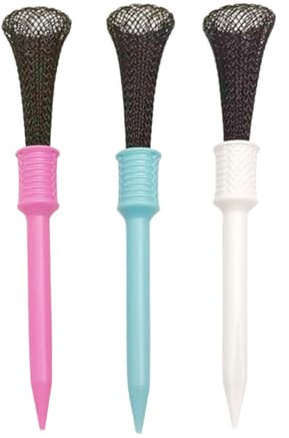 FashionCha 3 Piezas Golf Tees Unbreakables Accesorios para Campo de Golf Resistentes con Inserción Sencilla Estructura Segura Adecuados para Entrenamiento Ejerci, 8.3 Cm
