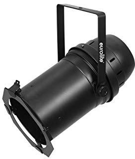 Eurolite LED PAR-64 COB 3000K 100W con funzione zoom e dimmer, nero, con LED COB da 100 Watt bianco caldo per la produzione di video