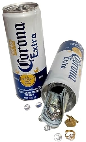 Fake Corona Beer Can Safe Diversion Secret Stash Safes with Hidden Storage to Hide Money Jewelry Anything