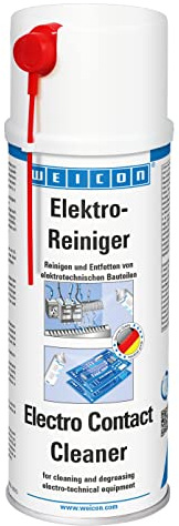 WEICON Nettoyant Electricité 400 ml/Spray contact incolore pour composants électroniques/Contre la corrosion, la poussières et les saletés/Augmente la conductivité