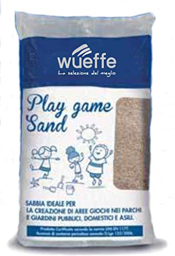 WUEFFE Sabbia Gioco Bambini certificata - Sacchi da kg. 25 - sabbiera Bimbi (4 Sacchi da kg.25)