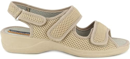 Zapatilla Sandalia Doctor Cutillas en Tejido Rejilla con Dos Velcros en Empeine y Trasera con Velcro